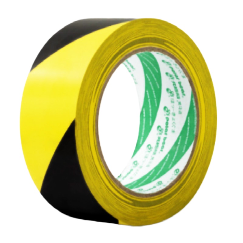 北极熊(Polar bear)48mm*25y 6卷装黄黑色地面胶带