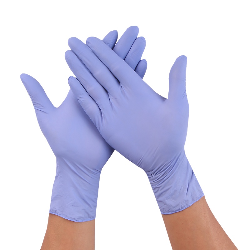 一次性pvc手套美容院美发乳胶橡胶牙科防护丁晴食品餐饮烘焙专用|透明色微弹50只袋装 XS