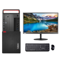 联想ThinkCentre M720T 23英寸台式机电脑(i3-8100 4GB 1TB 集显 W7P 并口 COM2 定制)三年保