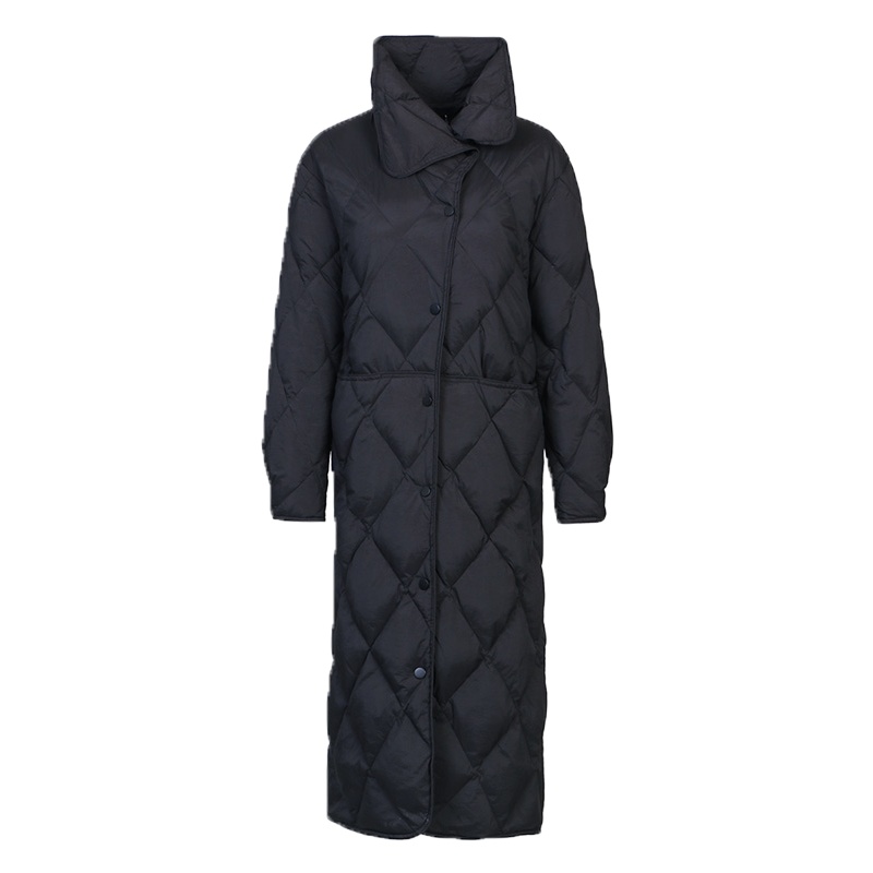 鸭鸭(yaya)羽绒服女中长款加厚韩版潮冬季新款时尚宽松过膝外套冬装