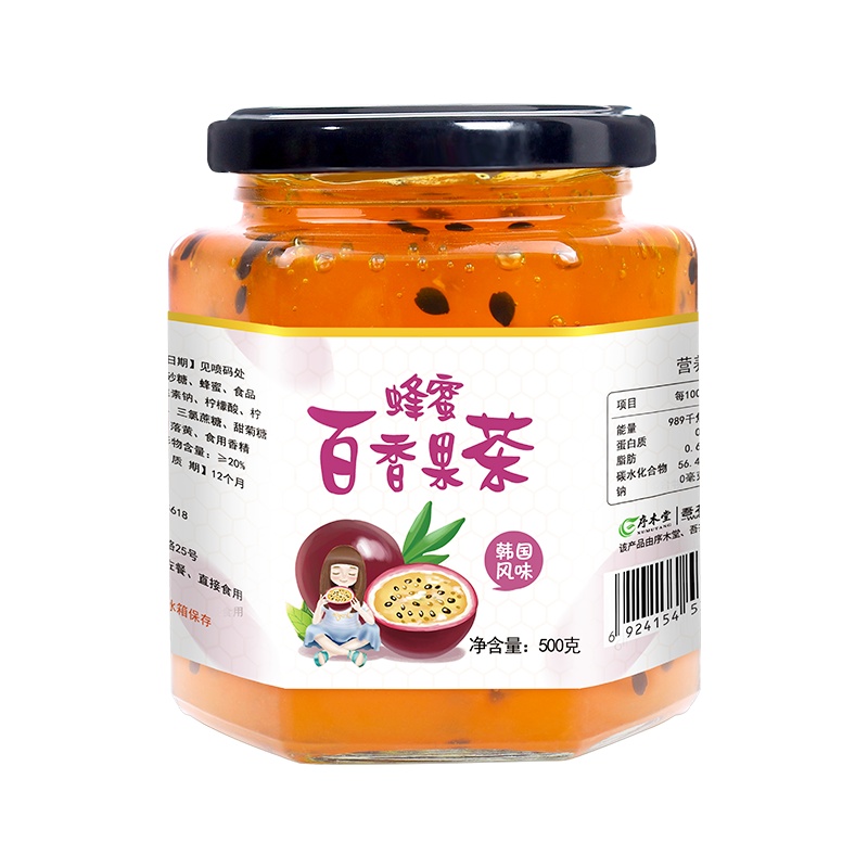 酥田自营蜂蜜柚子茶502g蜂蜜百香果茶502g组合饮品冲饮冲泡水果茶酱