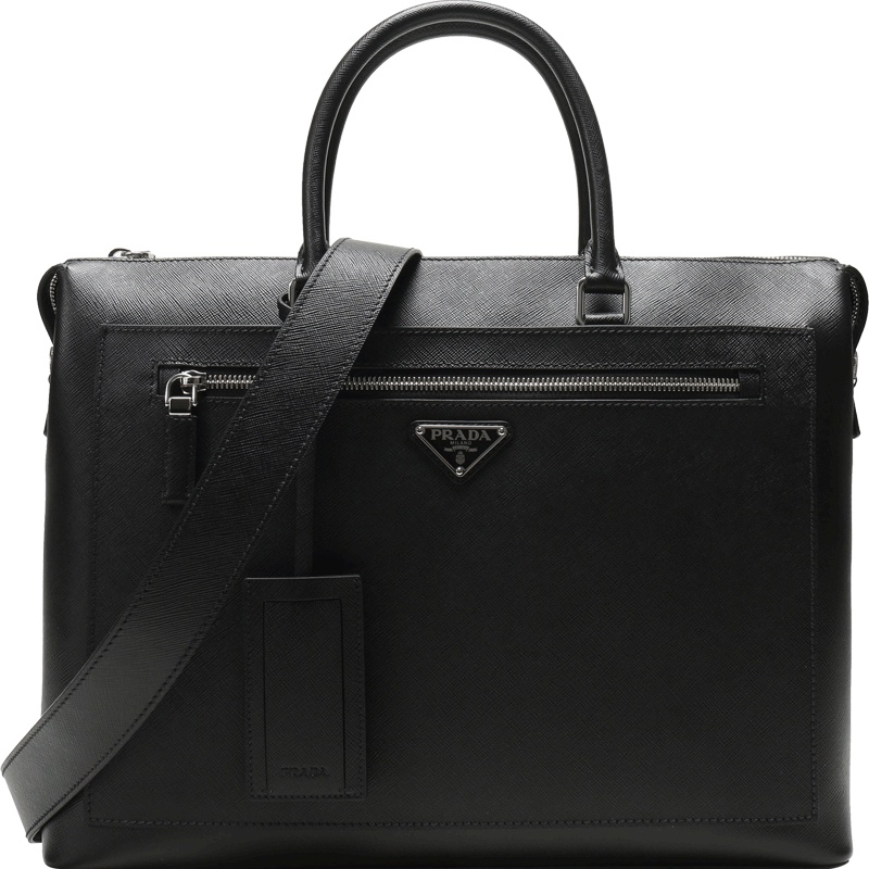 PRADA 普拉达 男士牛皮单肩斜挎公文包 2VG044 9Z2 V OOO