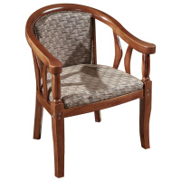 创世人 围椅酒店家具配套椅子实木圈椅休闲椅洽谈桌椅围椅三件套