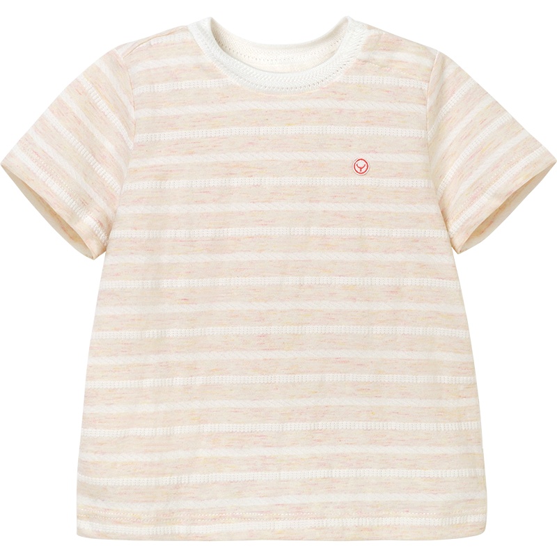 英氏宝宝内衣儿童居家服夏短上衣短裤条纹睡衣184B0326 184B0330