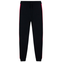 ERDOS 20春夏时尚百搭撞边条纹直筒修身羊绒女长裤