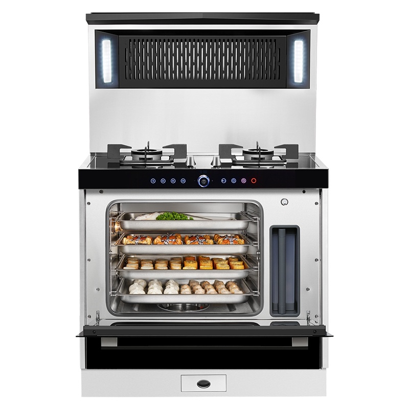 MARSSENGER/火星人集成灶T4BZ01 侧吸下排烟灶蒸一体灶