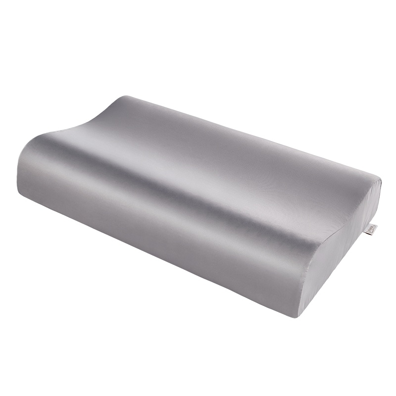 TAIMILK 高低平面枕 真丝尊贵款 2个装 泰国天然乳胶枕 原装进口 护颈枕芯大人枕成人枕头枕套 防汗透气抑菌防螨虫