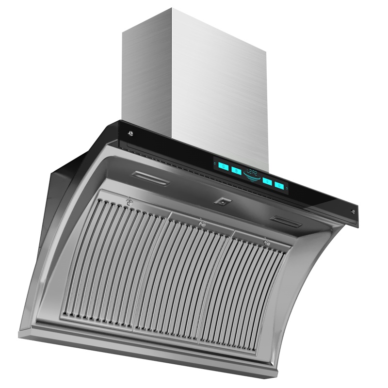 新飞侧吸式油烟机不锈钢紫外线消毒26m³大吸力双电机自动清洗 S3-900 家用厨房易清洁企业价排烟罩抽油烟机单机