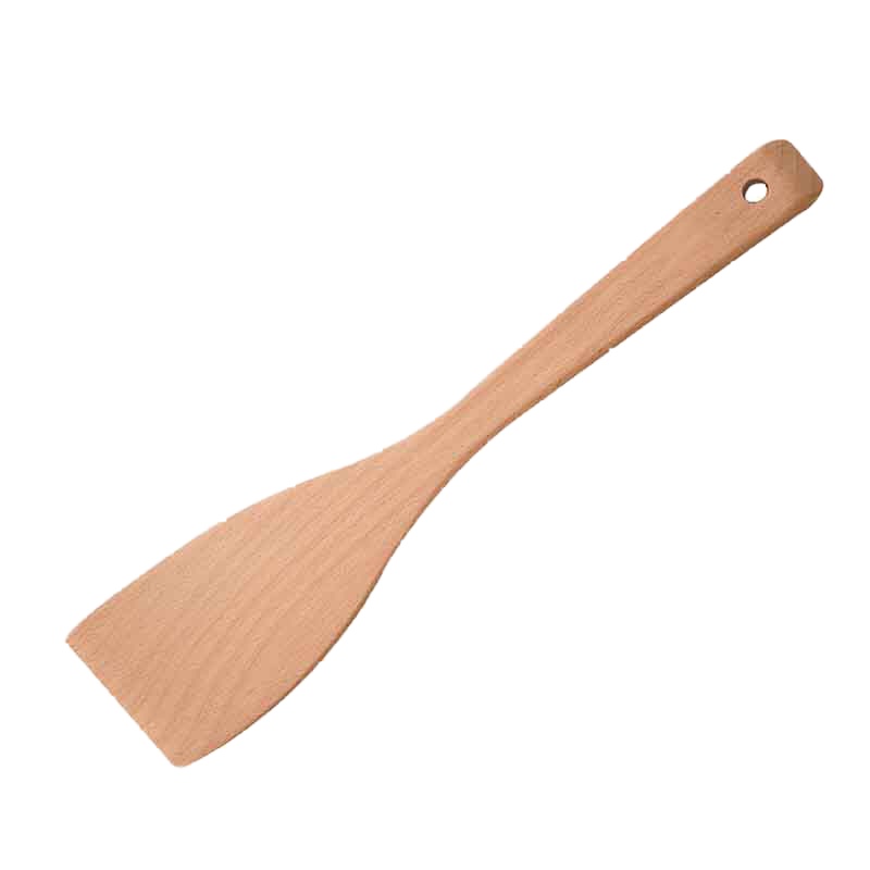 竹小白 34cm米饭铲子炒菜铲木质不沾锅不粘锅铲 单个装