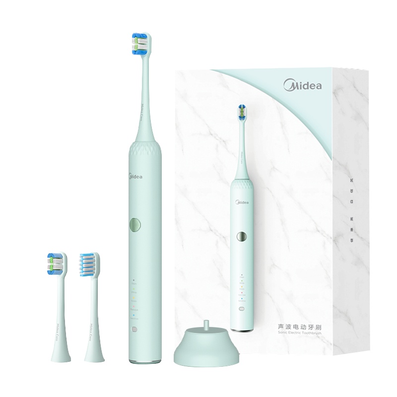美的电动牙MC-AJ0202刷（薄荷绿）学生党女生成人情侣套装充电式全自动震动超声波牙刷