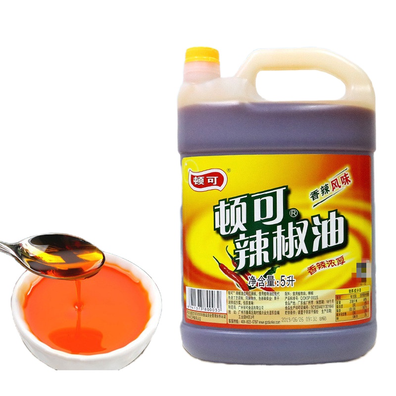 企采严选顿可 辣椒油 5L 桶装 辣椒调味油