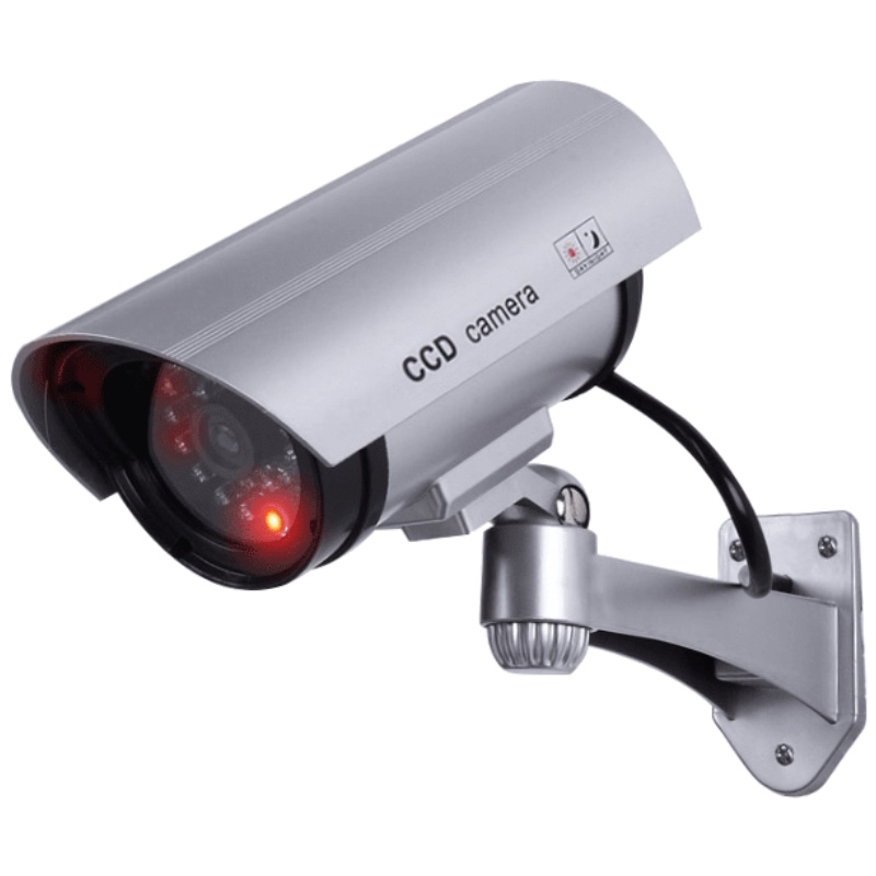 汐岩仿真摄像头假监控器机家用店铺防贼偷盗带灯闪探头模型室外防雨