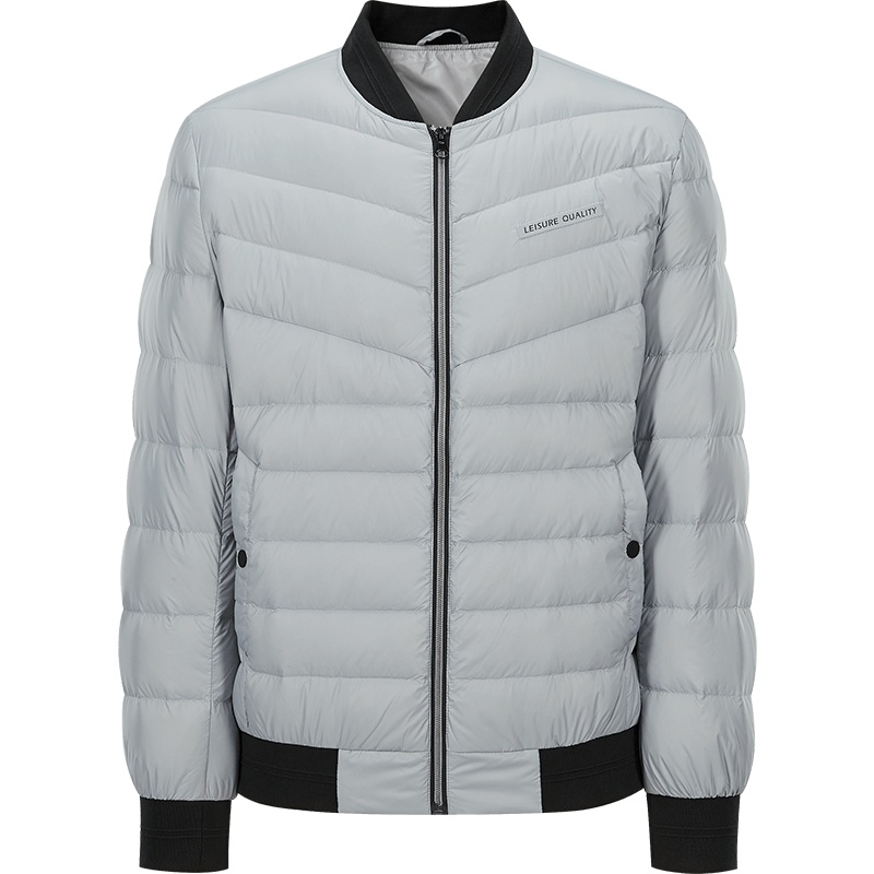 HLA海澜之家舒适棒球领羽绒服2019秋冬轻薄外套男 HWRAJ3R016A