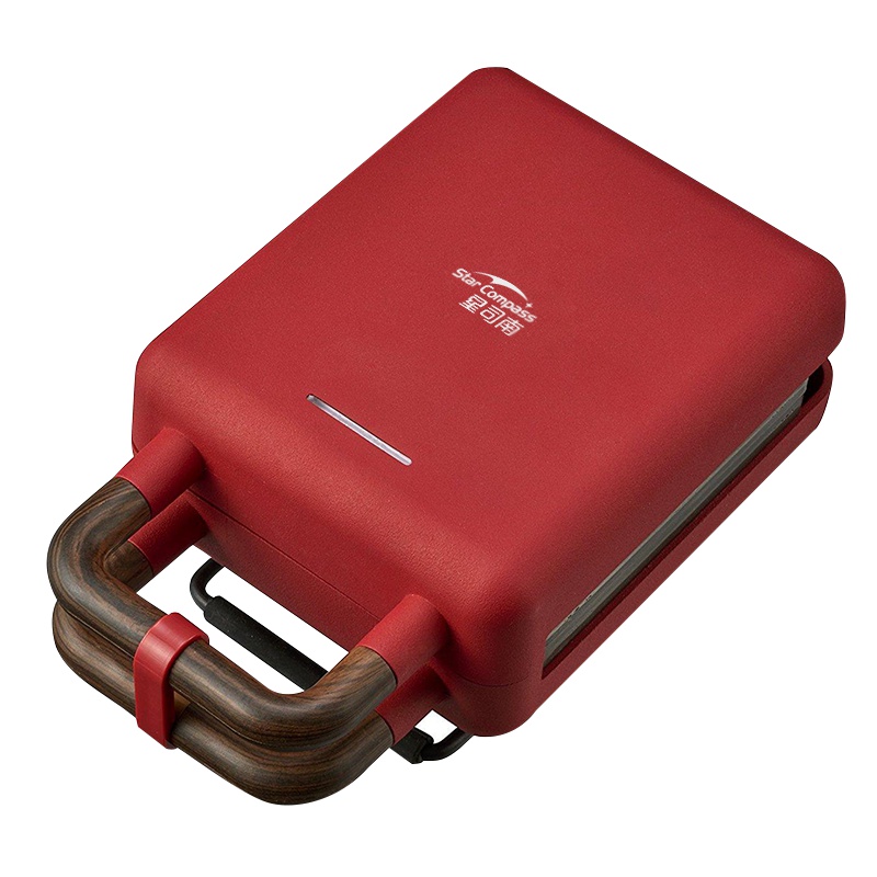 苏宁极物 星司南 多功能三明治机面包机料理机 单烤盘 红色