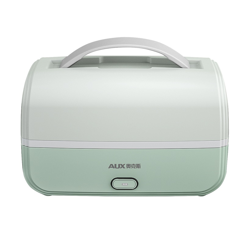 奥克斯(AUX)电热饭盒 HX-DF15 加热保温饭盒上班族便携式热饭神器双层1L黄金容量不锈钢内胆