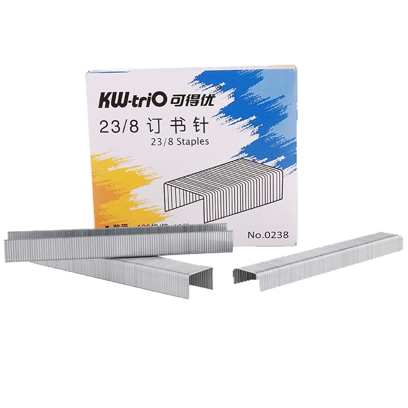 可得优（KW-triO）0238 23/8重型订书针办公文具加厚订书钉10盒起定（单位：盒）