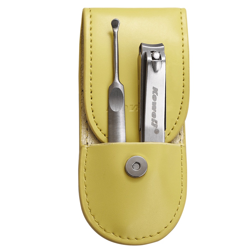 韩国进口指甲刀套装 KA209 黄 指甲剪平口指甲钳