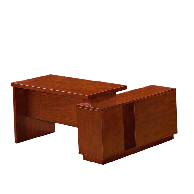 经典系列班台WK813 1800*1000*760优质天然胡桃木皮饰面