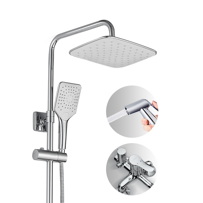 九牧卫浴淋浴器龙头花洒喷头套装淋雨浴室沐浴家用卫生间不锈钢洗澡36430-147/1B4-1