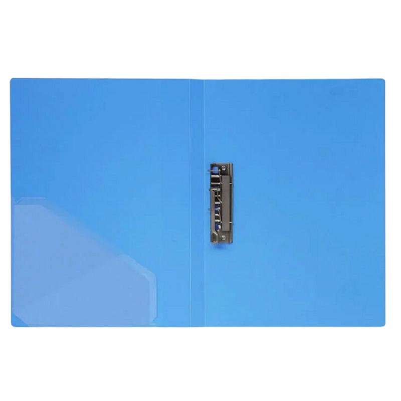 得力 5341 A4文件夹 单强力夹+插袋 文件夹加插袋 标准型单夹 A4