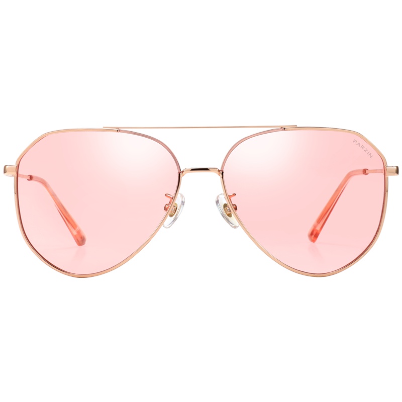 帕森(PARZIN)女士太阳镜 宋祖儿明星同款眼镜 浅色透片大框尼龙镜片潮墨镜 8228