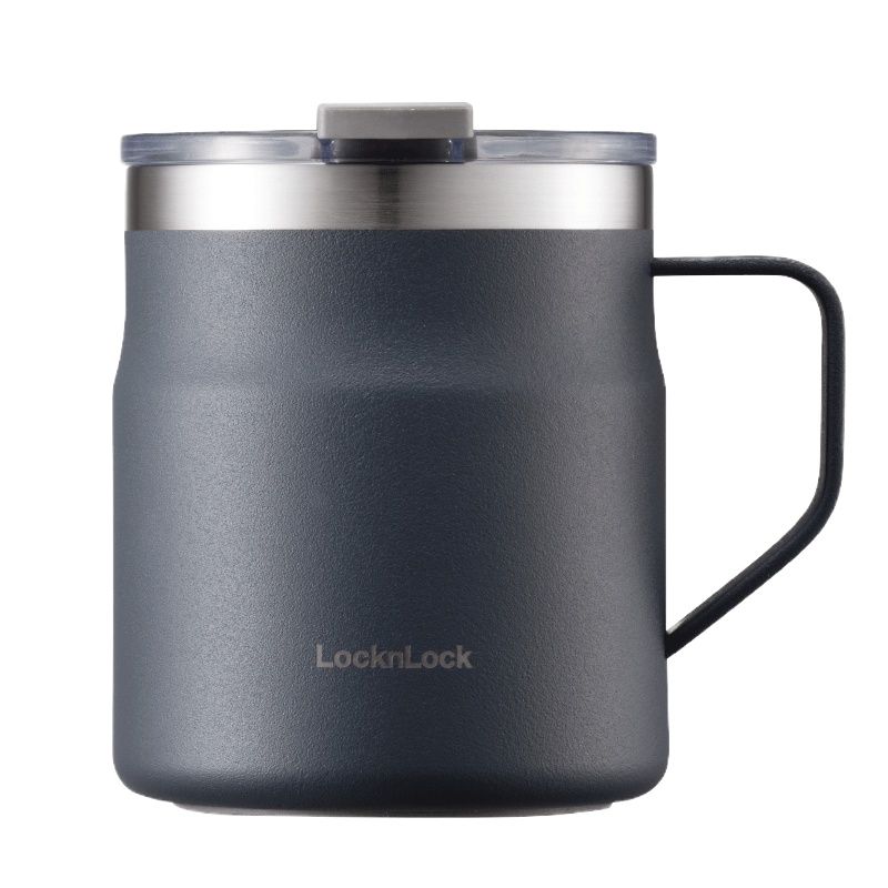 乐扣乐扣(LOCK&LOCK)遇见马克杯不锈钢保温杯商务咖啡杯男女学生水杯透明杯盖390ML