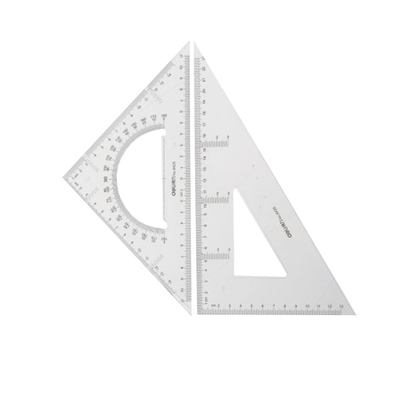 得力(Deli)6430 塑料三角尺30cm三角板 小学生文具尺绘图使用仪尺