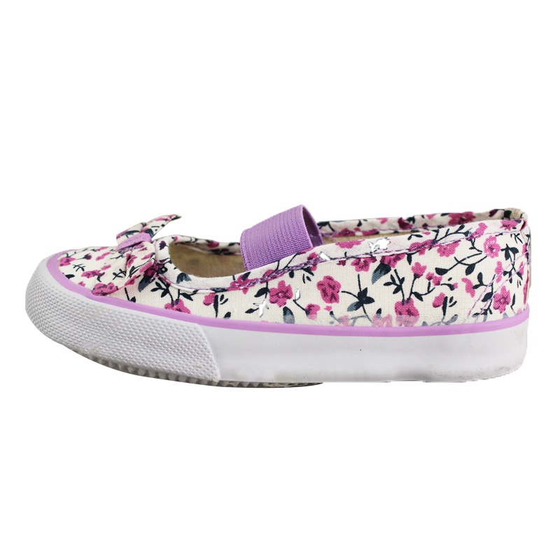 DOUBLESTAR双星DSA603 双星碎花单鞋潮鞋布鞋春季平底鞋儿童鞋低帮帆布鞋运动风