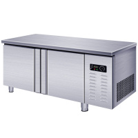 昌禾(changhe)保鲜工作台操作台冰柜商用冷冻操作台不锈钢厨房工作台卧式冷冻冰箱铜管工作台