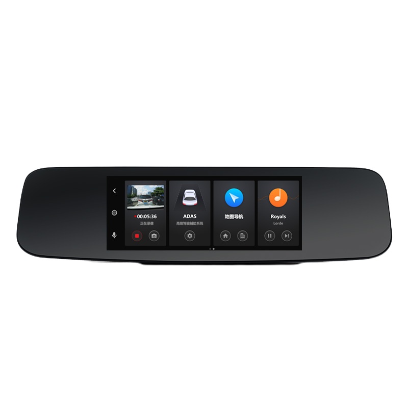 360 S650 行车记录仪智能后视镜导航云镜 高清夜视倒车影像 语音操控导航测速 黑色 (单位:台)