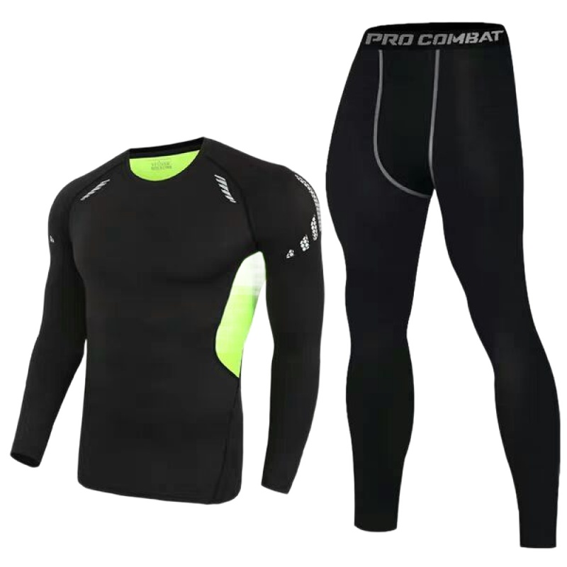 健身服男套装紧身衣速干衣男跑步篮球运动服套装男夏季高弹紧身衣串得起