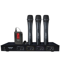 Takstar/得胜TC-4R 一拖四无线会议话筒 会议系统舞台卡拉OK主持演出麦克风(1台主机+1领夹+3手持话筒)
