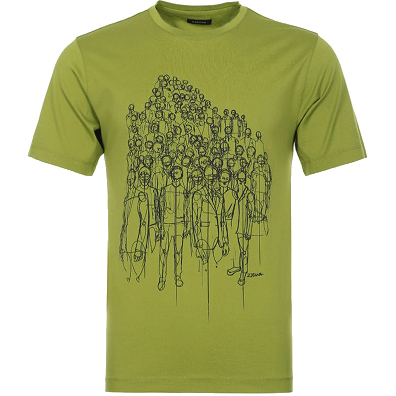 Z ZEGNA 杰尼亚 男士棉质圆领短袖T恤 VS372 ZZ630F