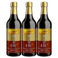 李锦记 精选老抽 500ml*3瓶 酱油 调味品