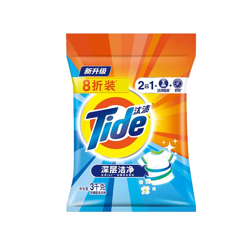 汰渍全效无磷洗衣粉3kg(单位:袋)