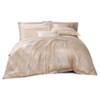 富安娜(FUANNA)家纺涤莫代尔高档提花四件套床单1.8米双人全棉纯棉被套欧式床上用品