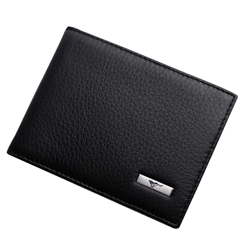 七匹狼男士钱包真皮短款竖款男式头层牛皮钱夹卡包驾驶证皮夹青年