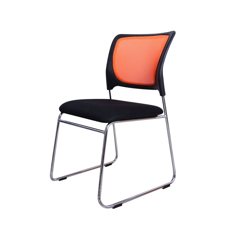震海烤漆弯背橘网会议椅职员椅办公室椅靠背椅电脑椅员工工作椅家用凳子麻将椅网布椅洽谈椅办公椅(10张发货)