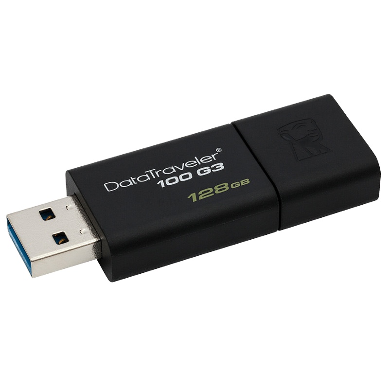 金士顿（Kingston）128GB U盘 DT100G3 推拉高速优盘USB3.0