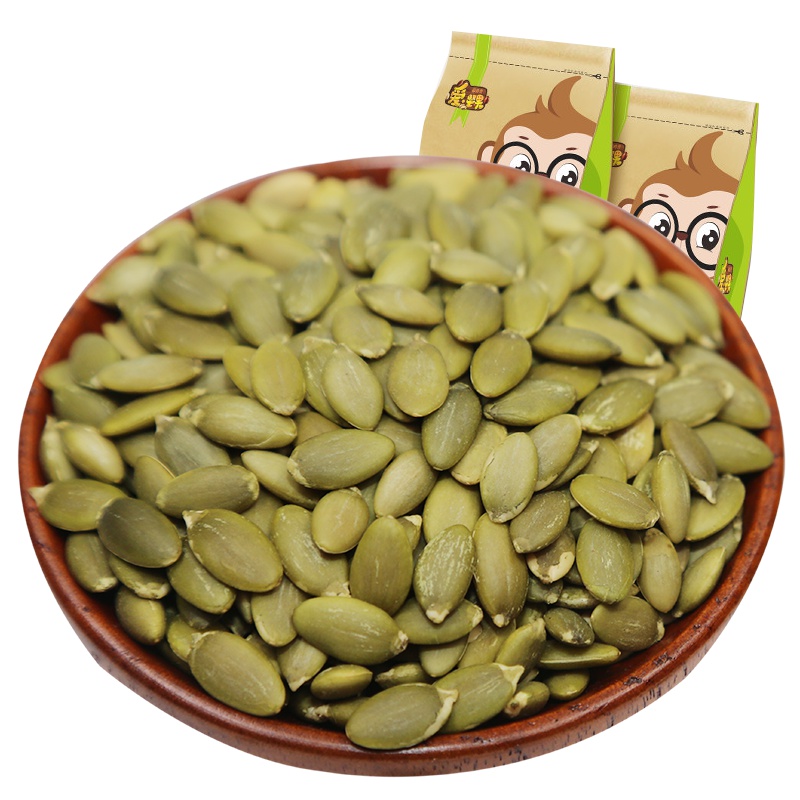 [榛海堂 无壳南瓜子仁160g]南瓜子仁原味南瓜子新货休闲零食坚果炒货熟南瓜籽无壳南瓜子烘培即食网红特产小吃