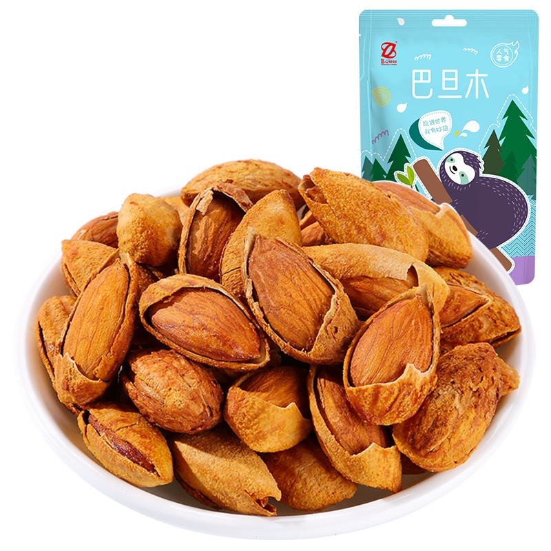 [真心 奶香味巴旦木100g]杏仁坚果巴达木巴坦木扁桃仁零食办公室XM