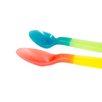 乐儿宝（bobo）感温防烫两用勺2支装（PP材质）适用 9个月以上