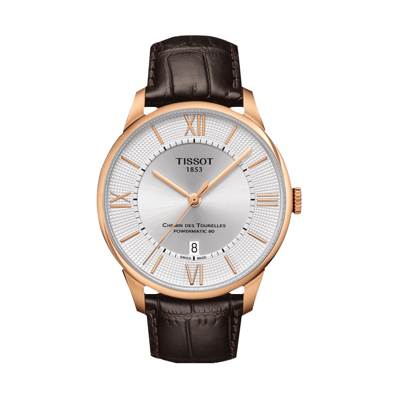 天梭(TISSOT)瑞士手表 杜鲁尔系列皮带男士机械表T099.407.36.038.00