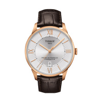 天梭(TISSOT)瑞士手表 杜鲁尔系列皮带男士机械表T099.407.36.038.00