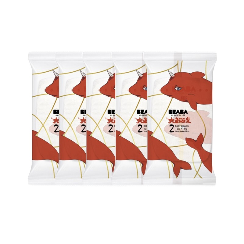 BEABA碧芭宝贝大鱼海棠婴儿拉拉裤【L码】新生儿宝宝恒温尿不湿L36片 9-14kg