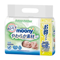 MOONY尤妮佳婴儿纯水湿巾绵柔材质80片*8
