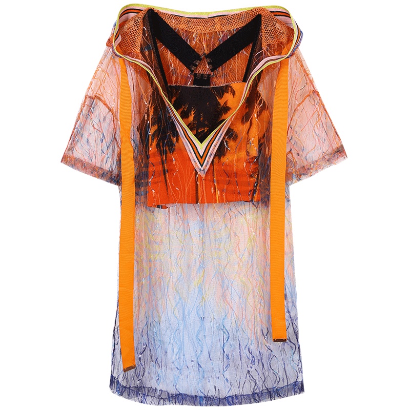 马克华菲女装2019夏薄款外套女夏季防晒衣连帽衫韩版