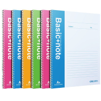 得力（deli）7684 6本A5 80页螺旋本软抄本记事本笔记本子