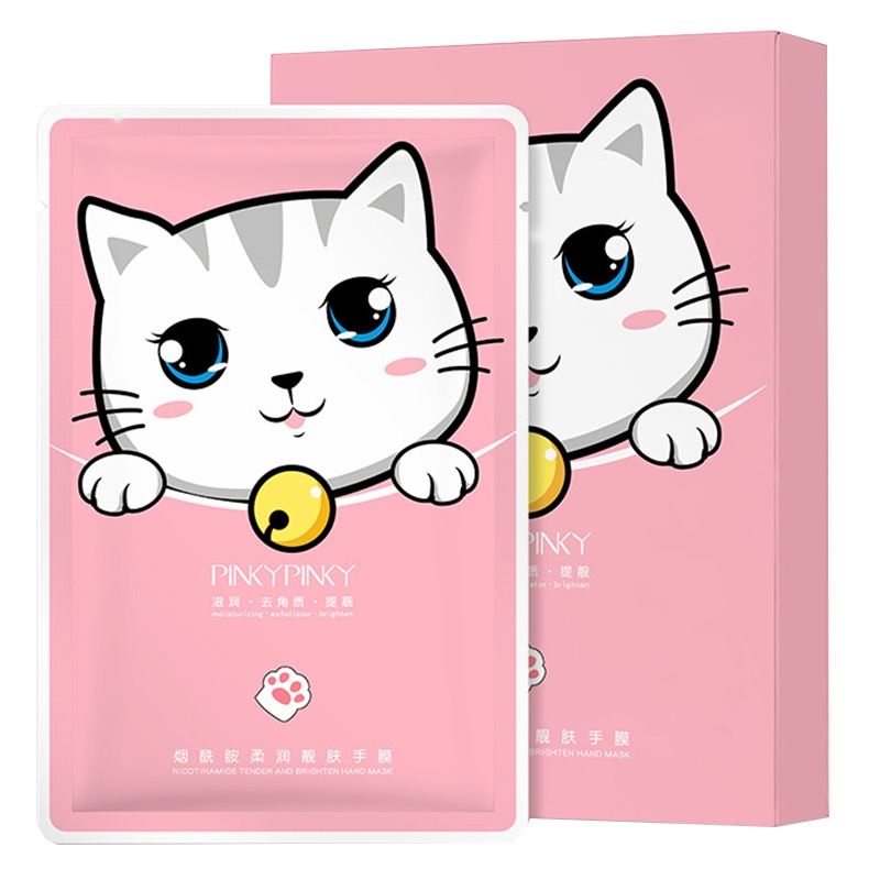 缤肌烟酰胺手膜手部护理去角质保湿猫爪手膜 美手工具护肤品韩国  3对/3片