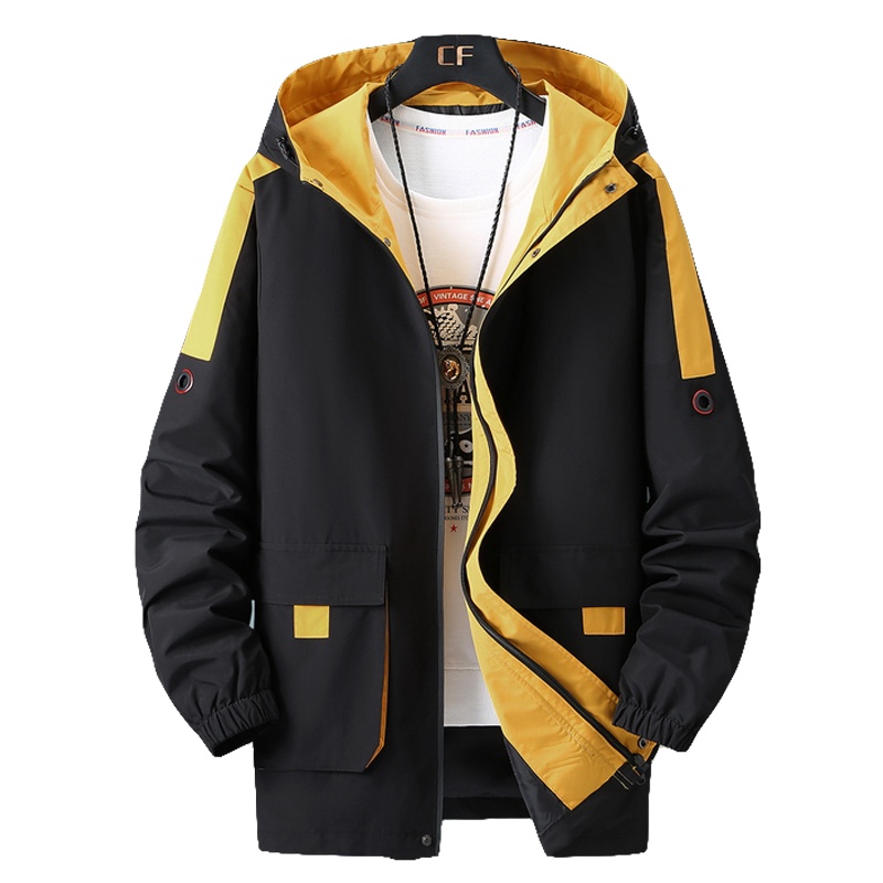 PMMPPMMP2020新款青年百搭男装上衣夹克男士加肥大码男春秋装休闲外套